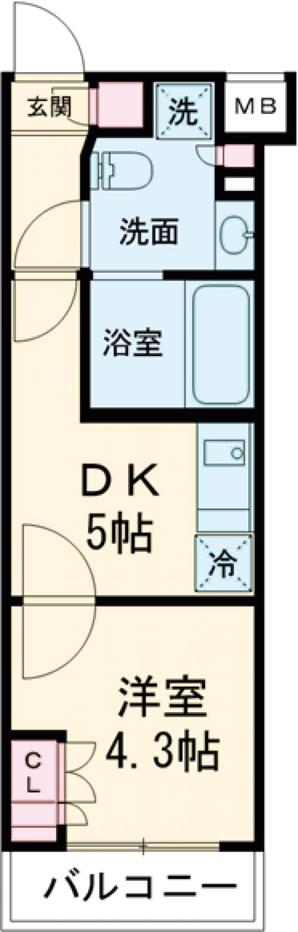 クレイシアIDZ幡ヶ谷の間取り