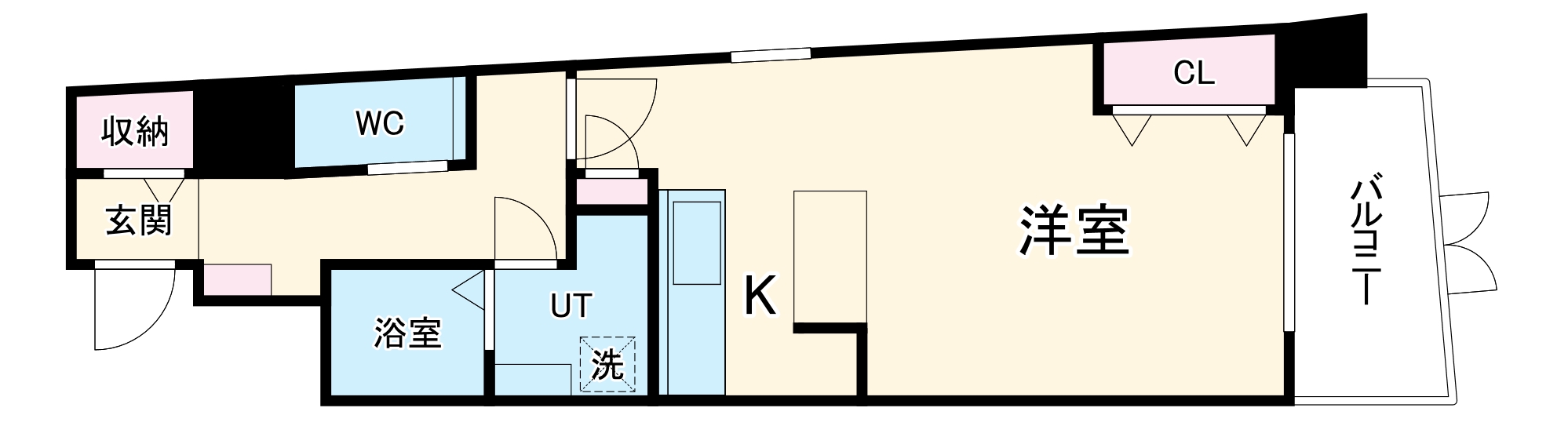N apartmentの間取り
