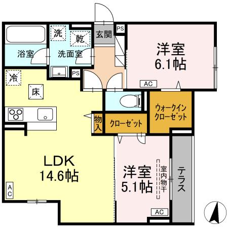 D-ROOMみなみ野ヒルズAの間取り