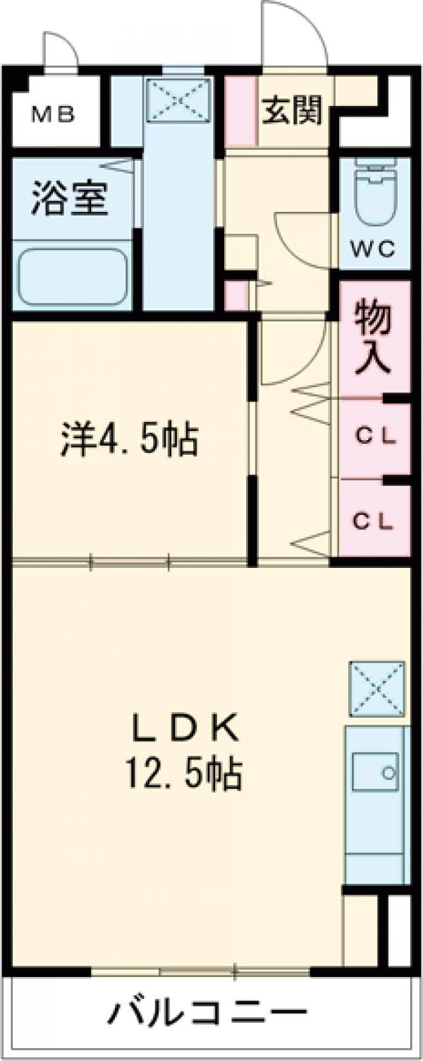 オークハイツⅢの間取り