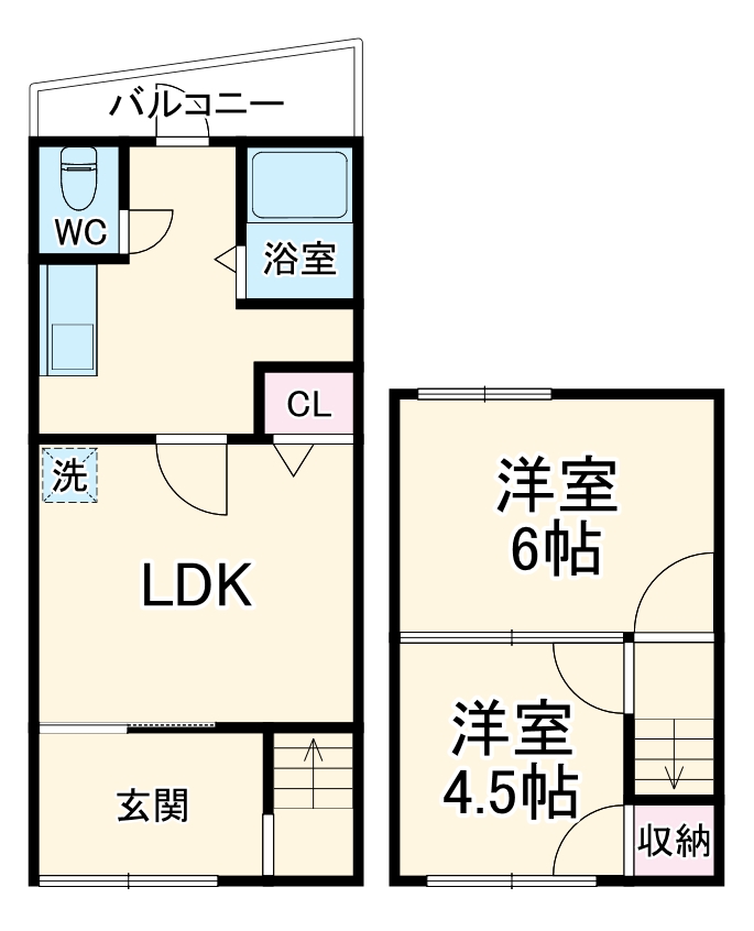 本前田町借家2の間取り