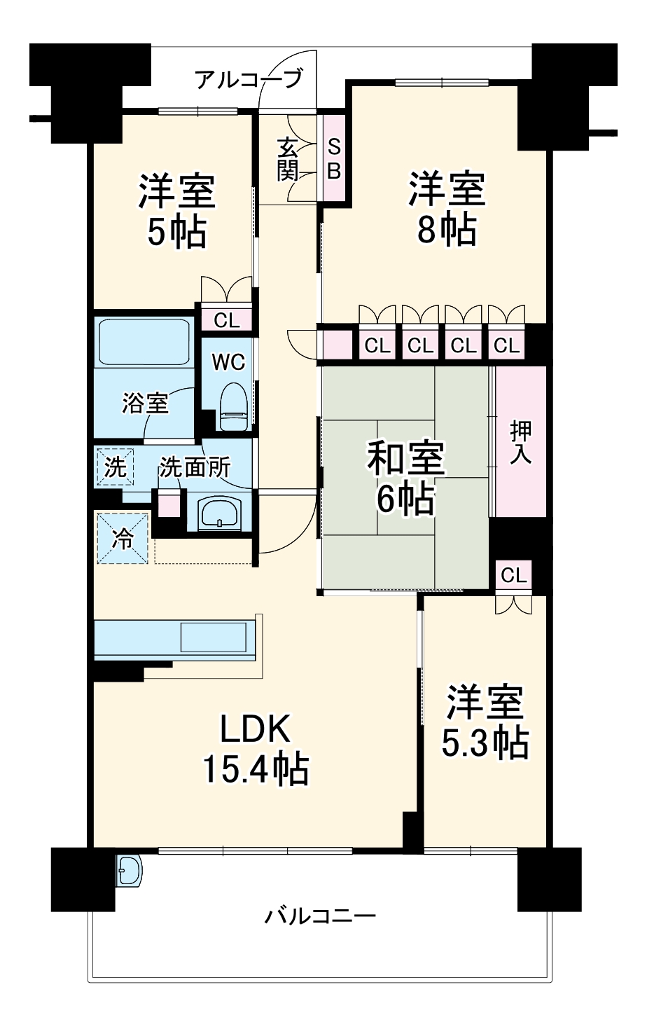 シンフォニア新千里南町ガーデンズの間取り