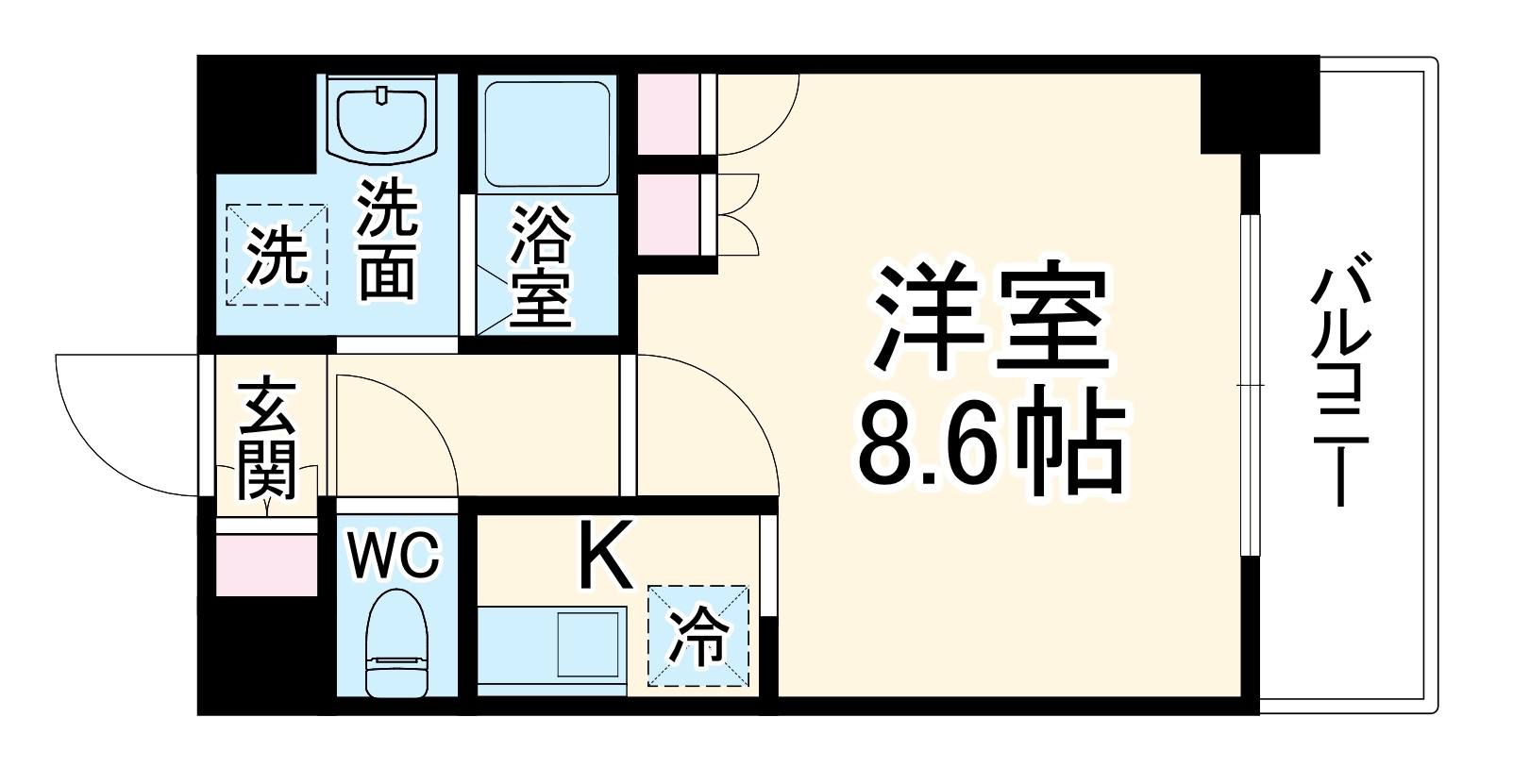 エスリード烏丸五条駅前の間取り
