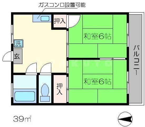 シャトー春日の間取り