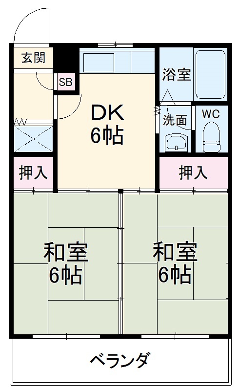 サンライブマンションの間取り