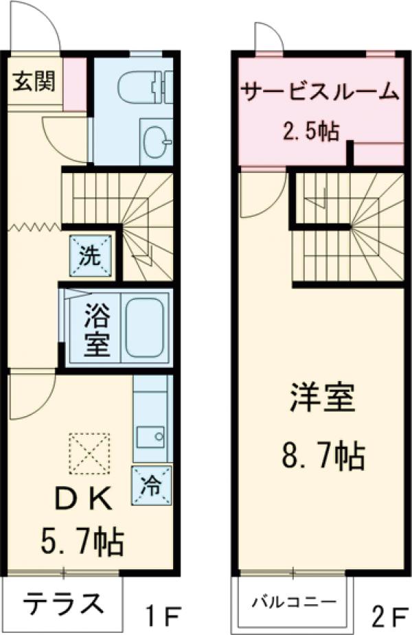 CasaJR箱崎の間取り