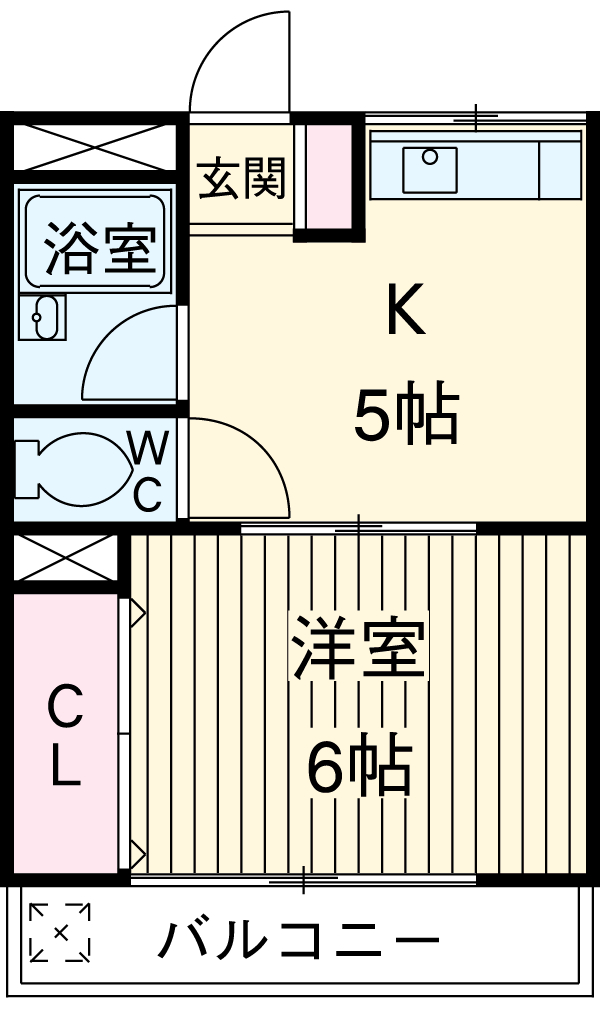 長谷川コーポの間取り