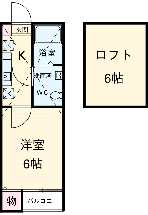 プランドール更屋敷の間取り