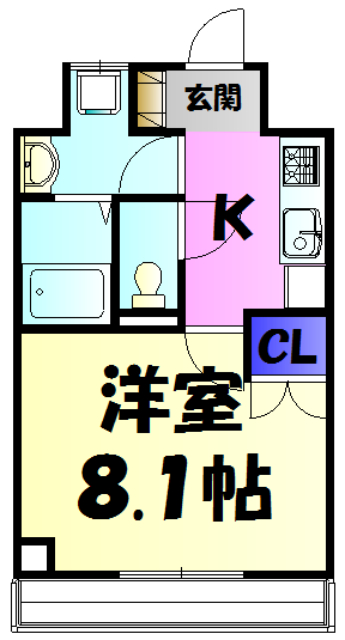 ミラン穴川の間取り