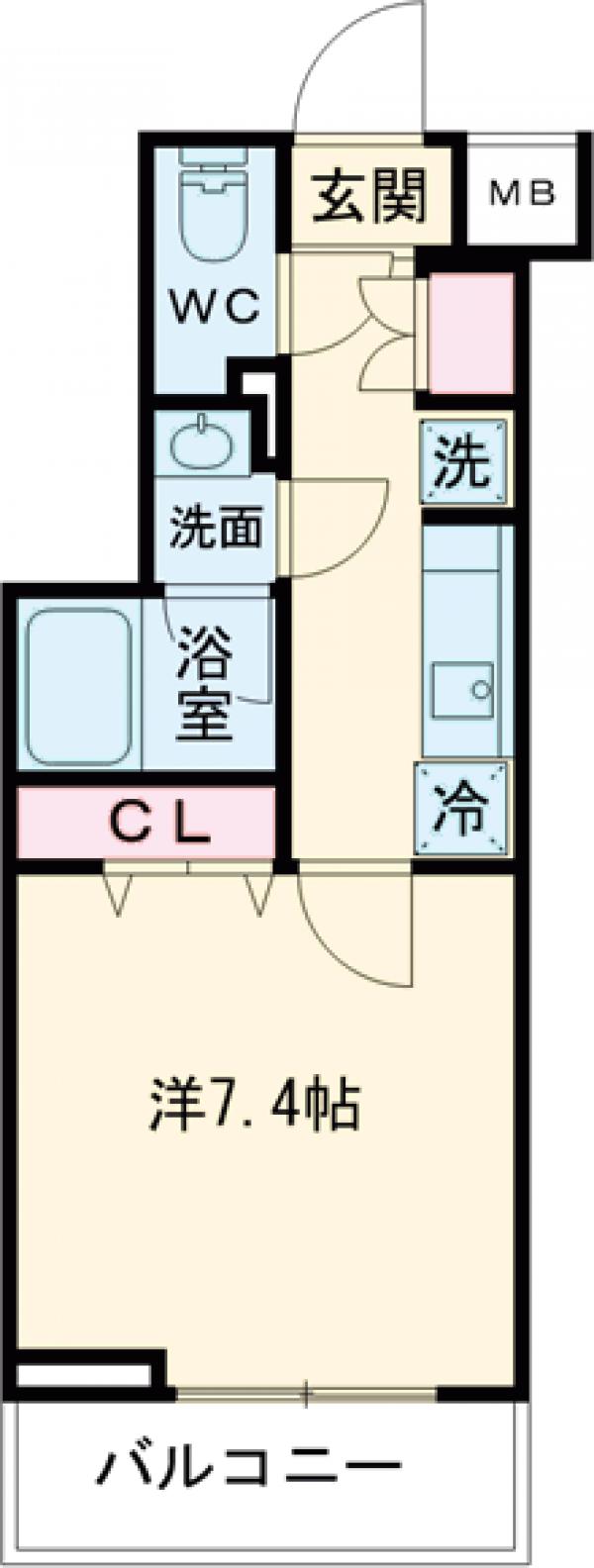 高砂の完工年月(2025年2月)築の賃貸マンションの間取り