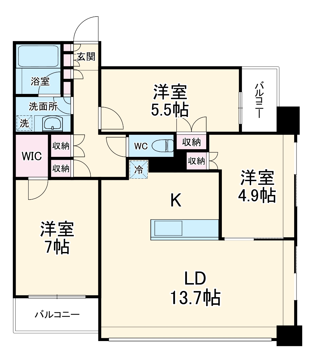 千葉セントラルタワーの間取り