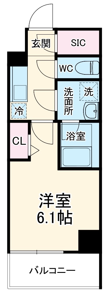 S-RESIDENCE船橋alesiaの間取り