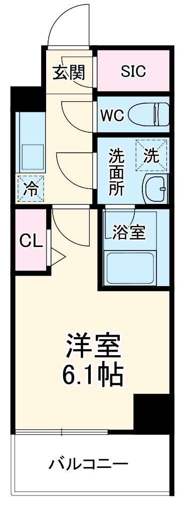 S-RESIDENCE船橋alesiaの間取り