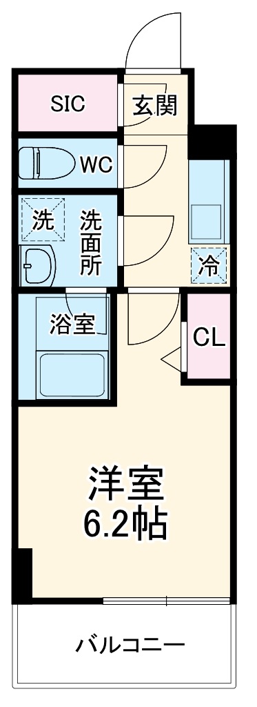 S-RESIDENCE船橋alesiaの間取り