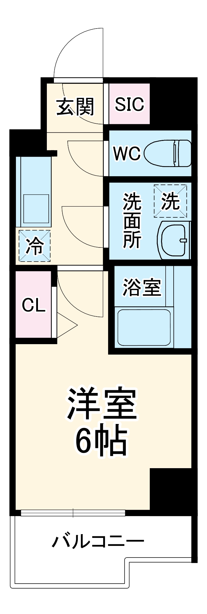 S-RESIDENCE船橋alesiaの間取り