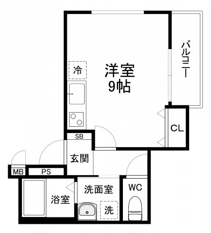 フジパレス今福西Ⅱ番館の間取り