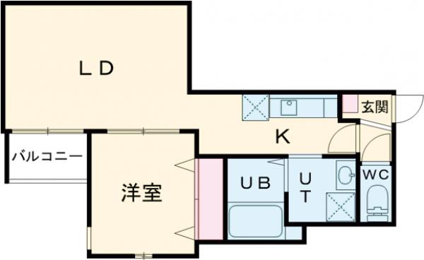 Cherim吉塚Ⅱの間取り