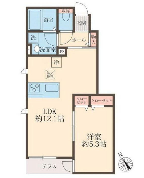 ミューク昭島の間取り