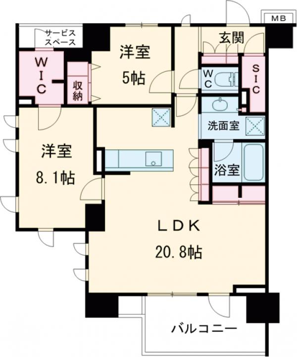 プラウド西葛西の間取り