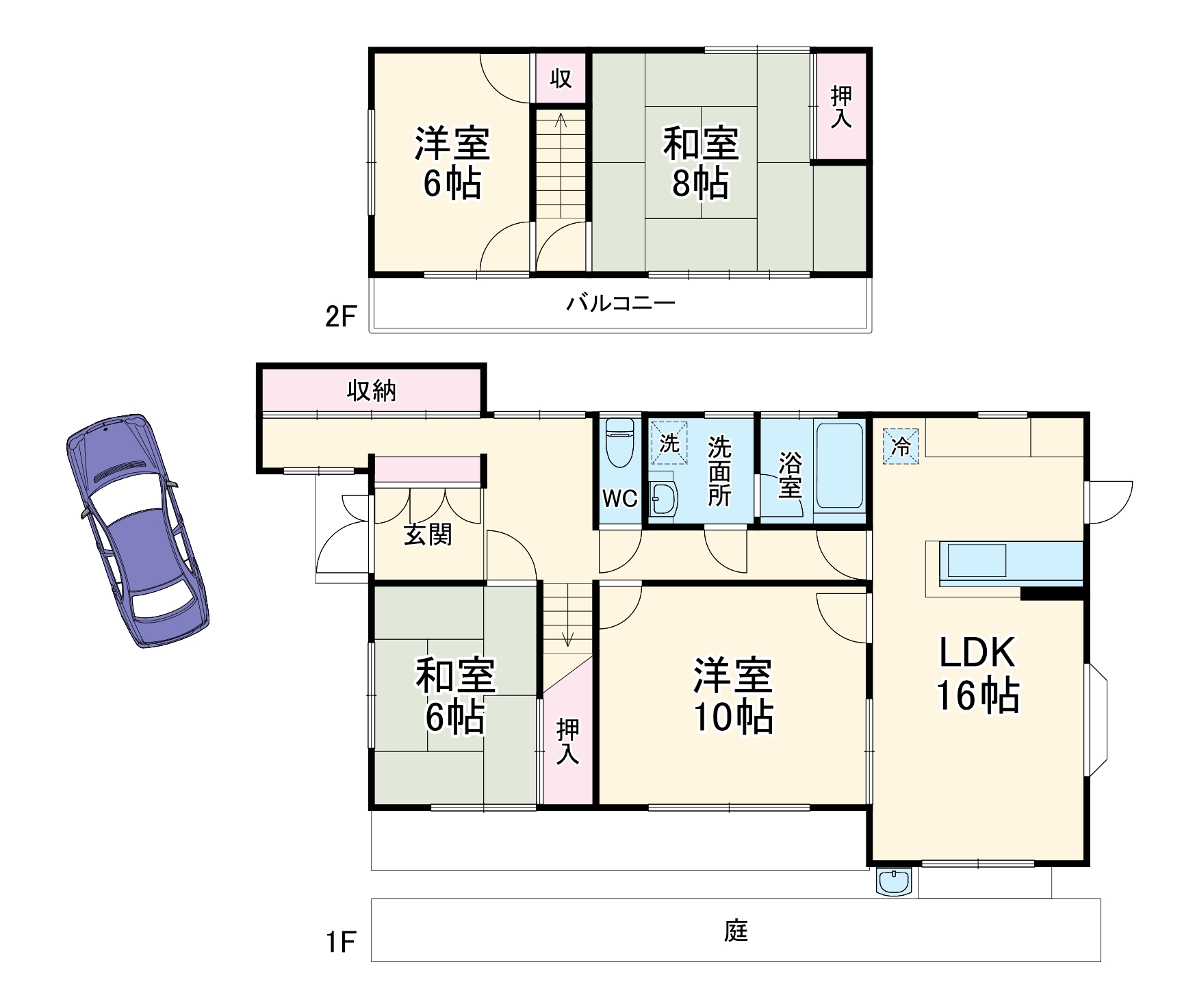 柿本町1丁目戸建の間取り