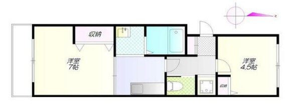 アーバンハイム川本の間取り