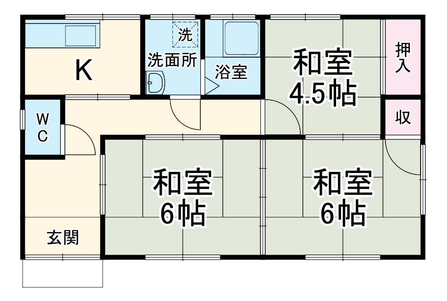 河野住宅の間取り