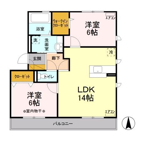 ボナール Bの間取り