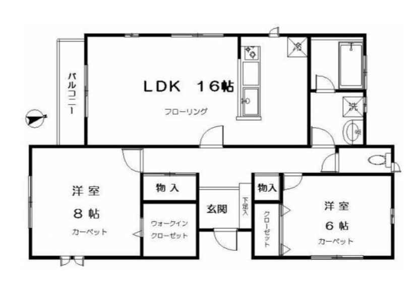 フレア三鷹の間取り