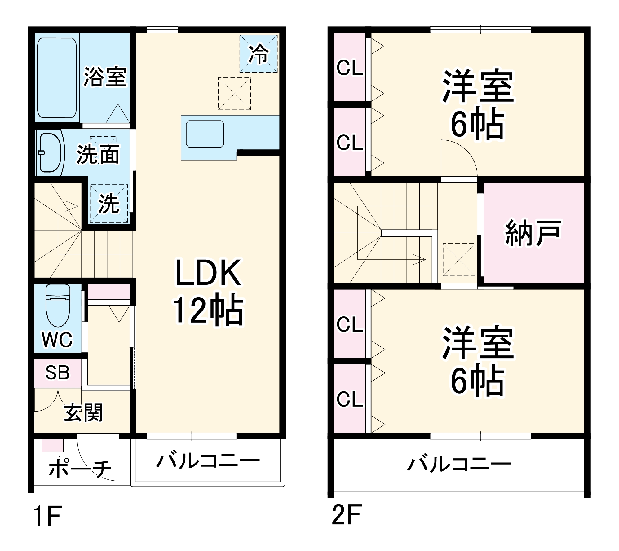 藤沢市藤沢1丁目新築計画の間取り