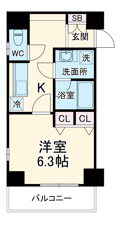 シルキーコート溝ノ口の間取り