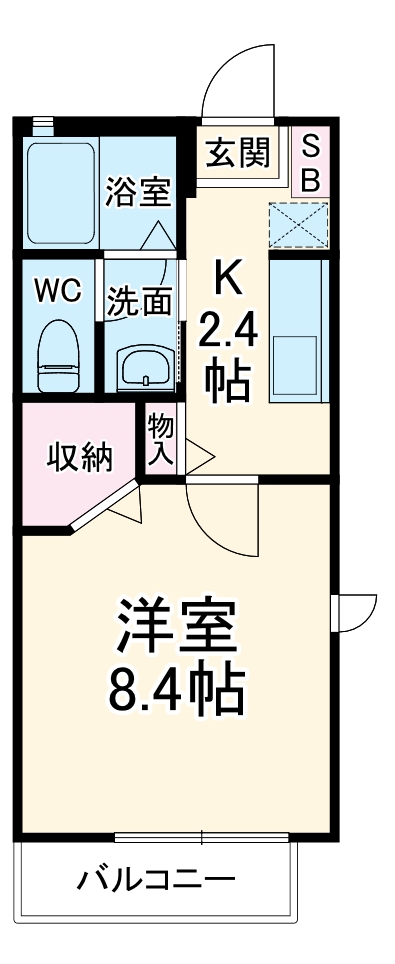 シャーメゾン浄水Ⅱの間取り