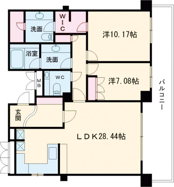 ガーデン東が丘の間取り
