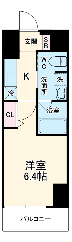 SHOKEN Residence横浜戸部の間取り