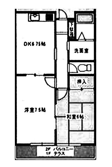 大字浅羽の完工年月(1990年3月)築の賃貸アパートの間取り