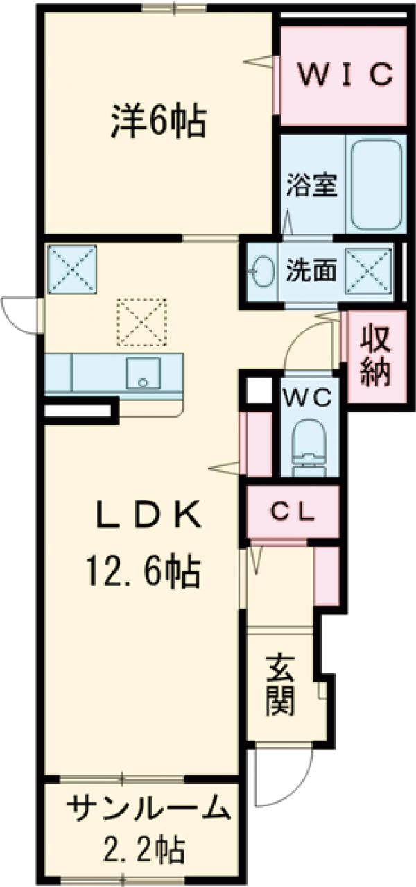 テラス南の間取り