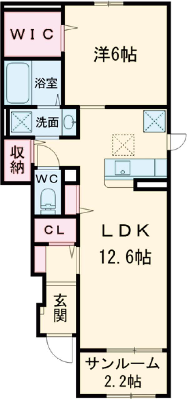 テラス南の間取り