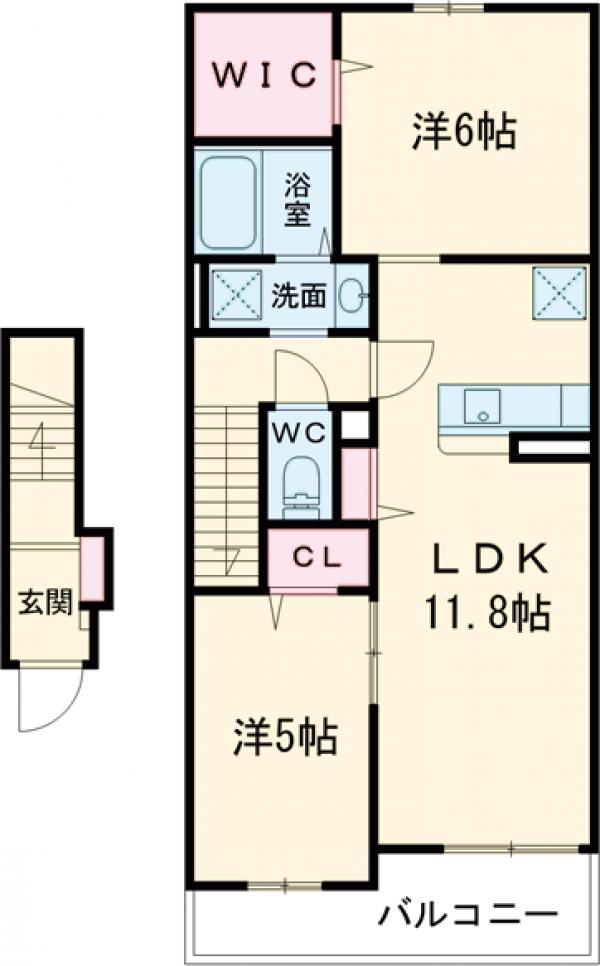 テラス南の間取り