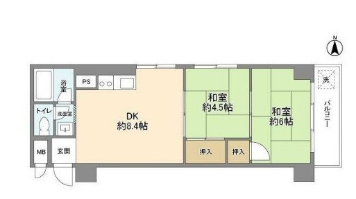 エンゼルハイム大森本町の間取り