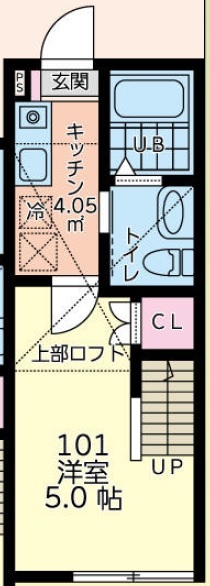 丘の上のフルールの間取り
