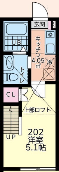 丘の上のフルールの間取り