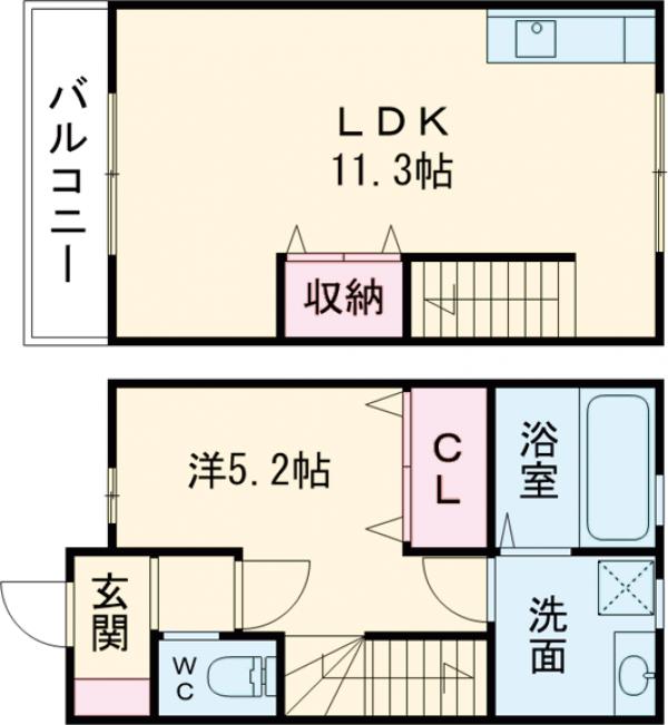 優伽Vの間取り