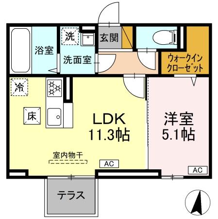 タイムズ・スクエアⅤ Fourの間取り