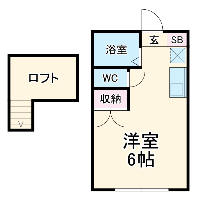 サニースマイル三ツ井の間取り