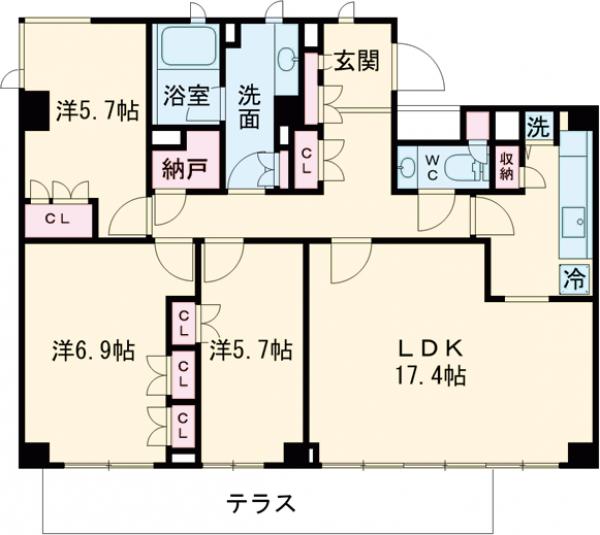 パーク・コート等々力の間取り