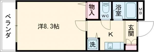 ハピネスイトウの間取り