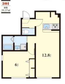 CASA LUXE 北千住の間取り