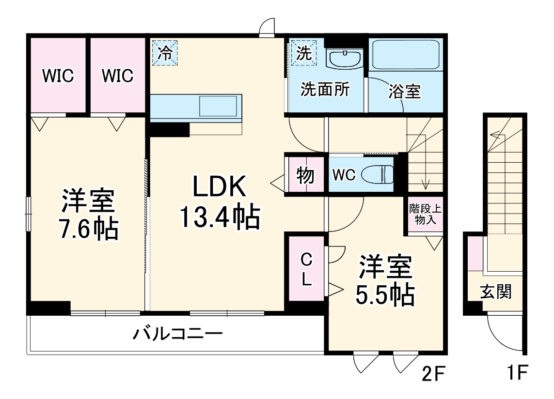 コバヤシヒルズAの間取り