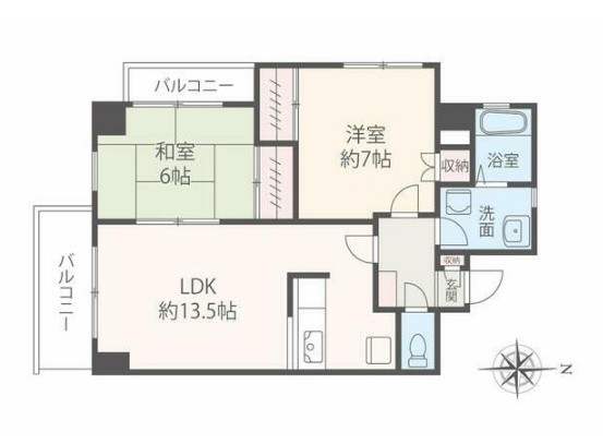 柿生駅前鈴木ビルの間取り