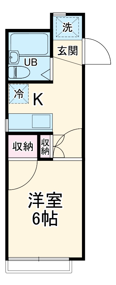 松葉町の完工年月(1986年3月)築の賃貸マンションの間取り