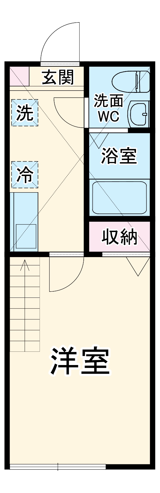 アザーレ・パッシオ白楽の間取り